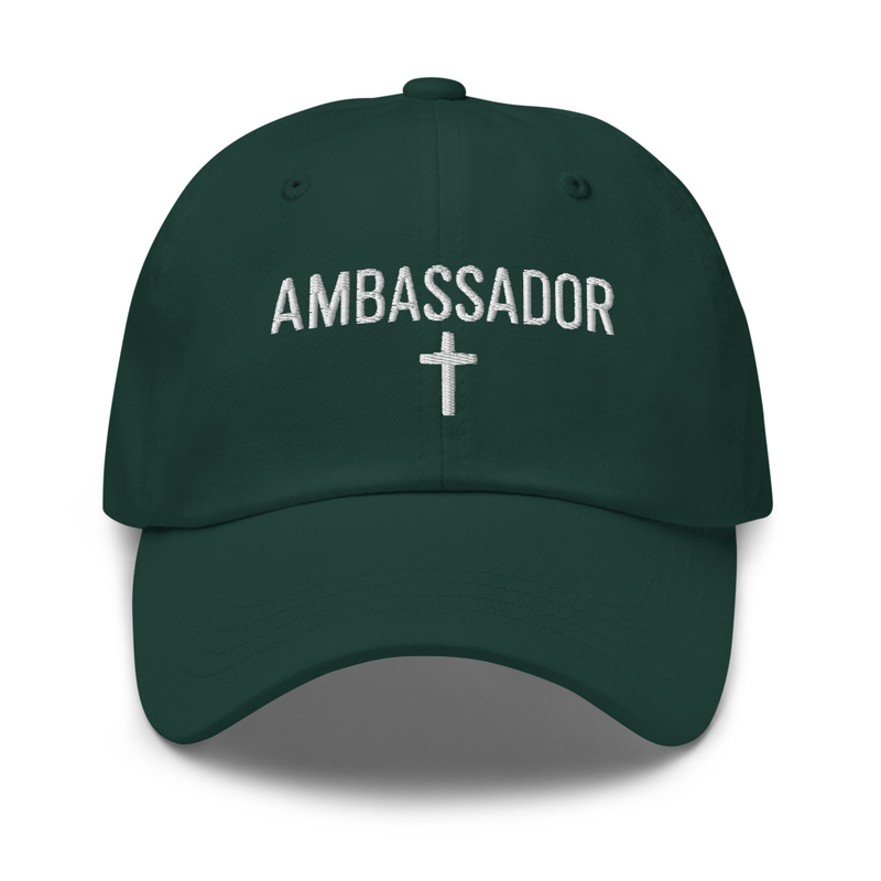 Ambassador Christian Dad hat – One size, Spruce