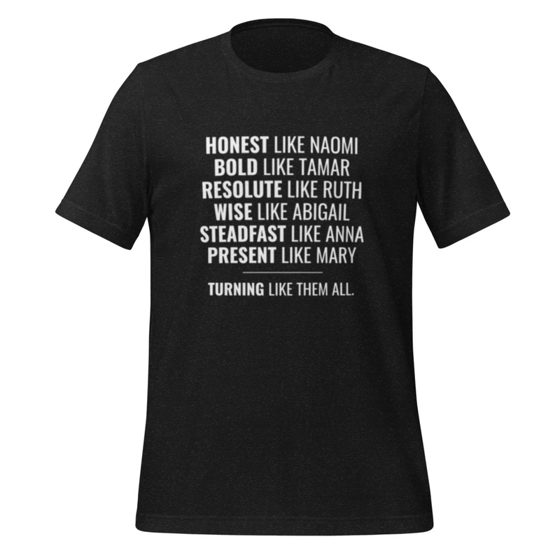Honest like Naomi t-shirt – XS, Black Heather
