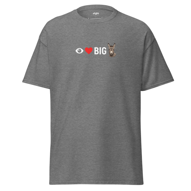 I luv Big A**** Unisex classic tee – 2XL, Graphite Heather