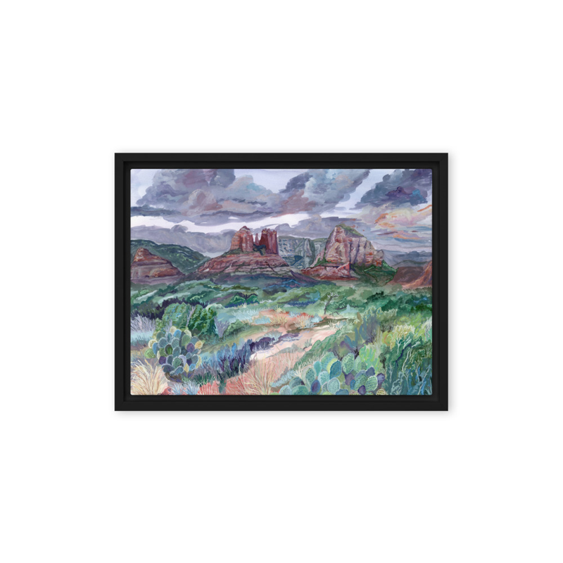 Framed Canvas – 9″×12″, Black