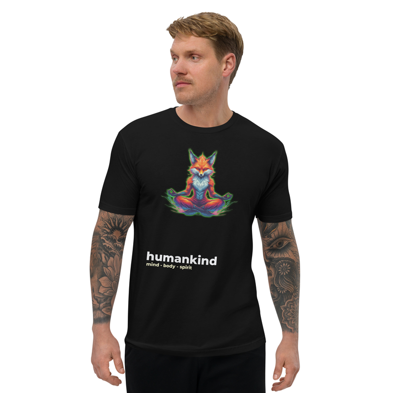 meditation fox t-shirt