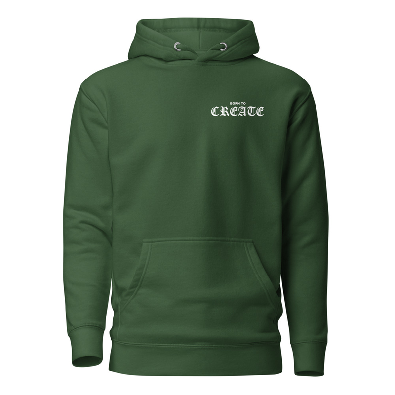 Born To Create Unisex Hoodie – Image 5