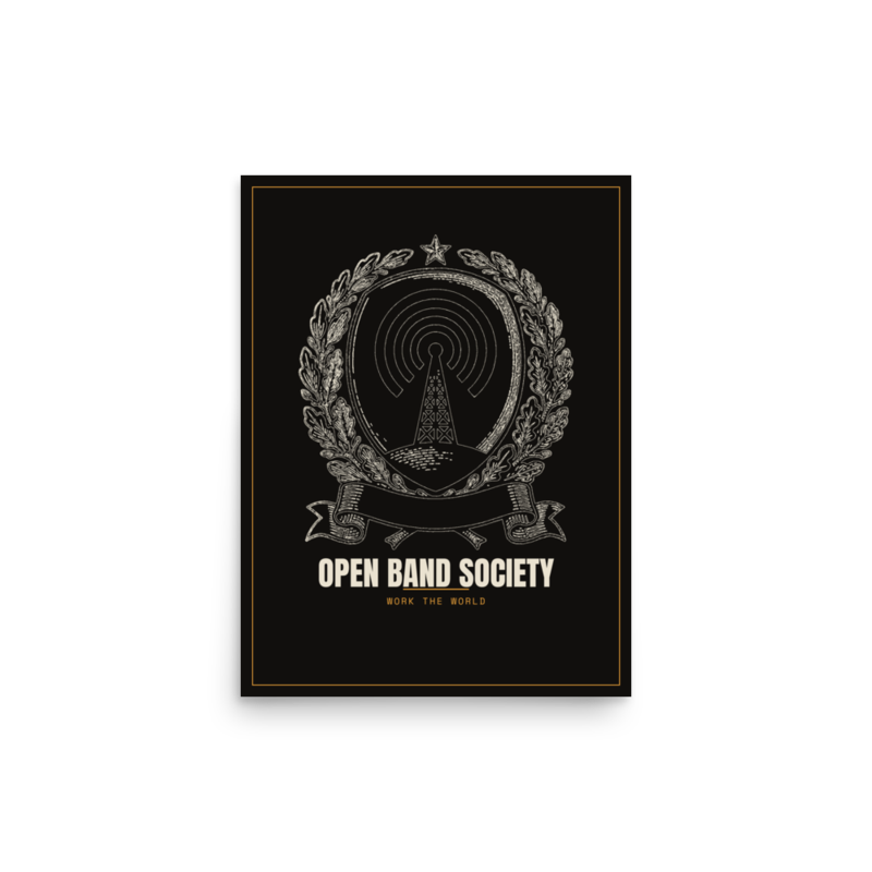 Order of the Open Band Poster — Amateur Radio merch