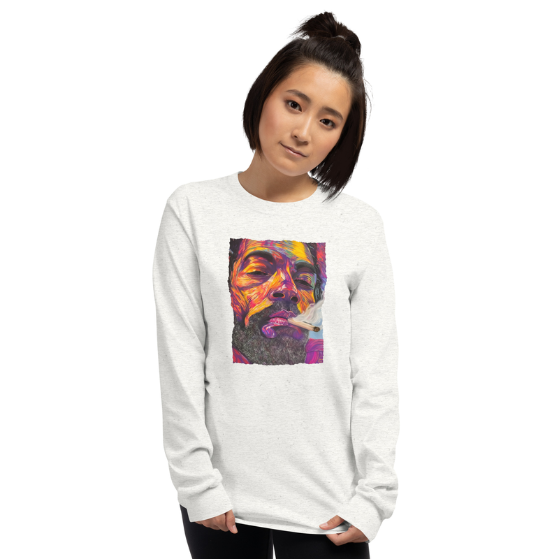 Peace and Love - Unisex Long Sleeve Shirt – XL, Ash