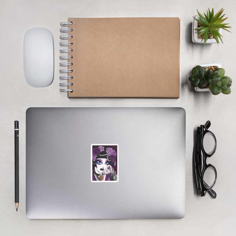 Geisha Goth -- Bubble-free stickers
