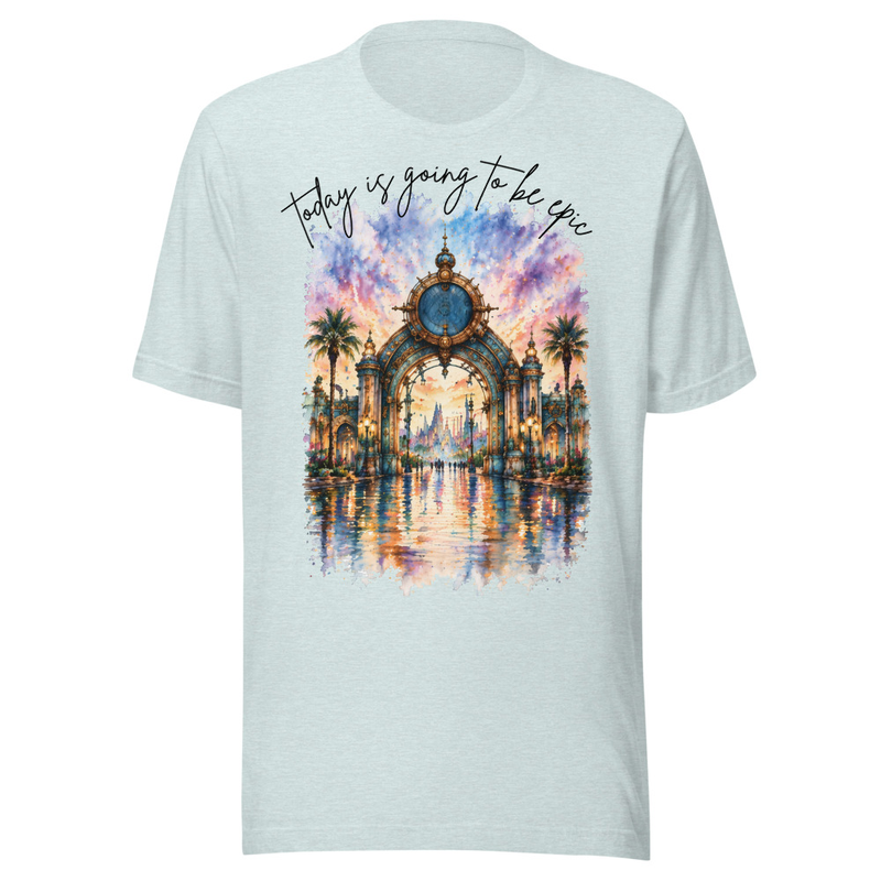 Today Is Epic Tee – 3XL, Heather Prism Ice Blue