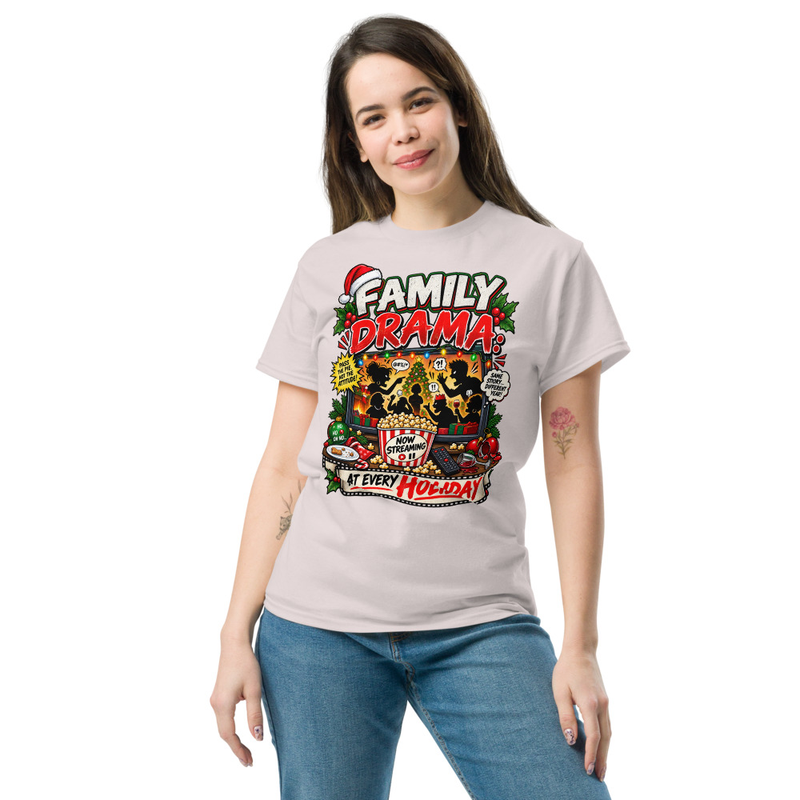 Family Drama - Unisex classic tee – 2XL, Ice Grey