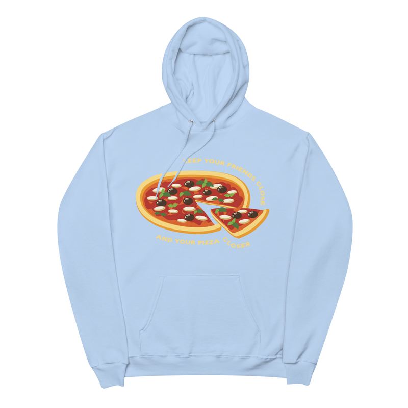 Keep Your Friends Close and Your Pizza Closer - Unisex Premium Sweater - pizza, italian, dough, pepperoni, italy, oven baked, chefs, chef,  