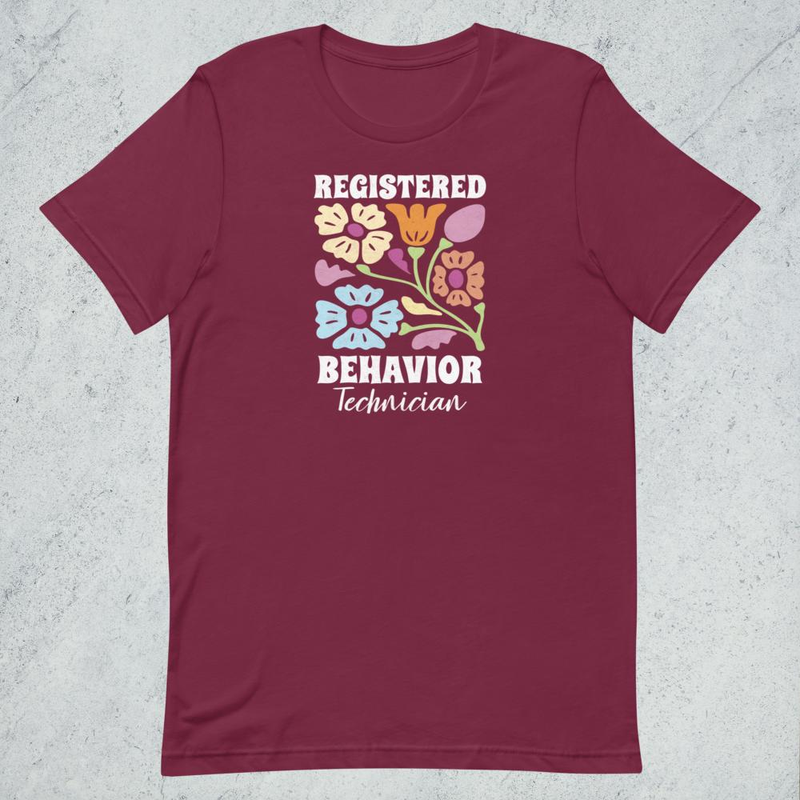 Registred Behavior Technician Funny Nurse Unisex t-shirt mockup 12
