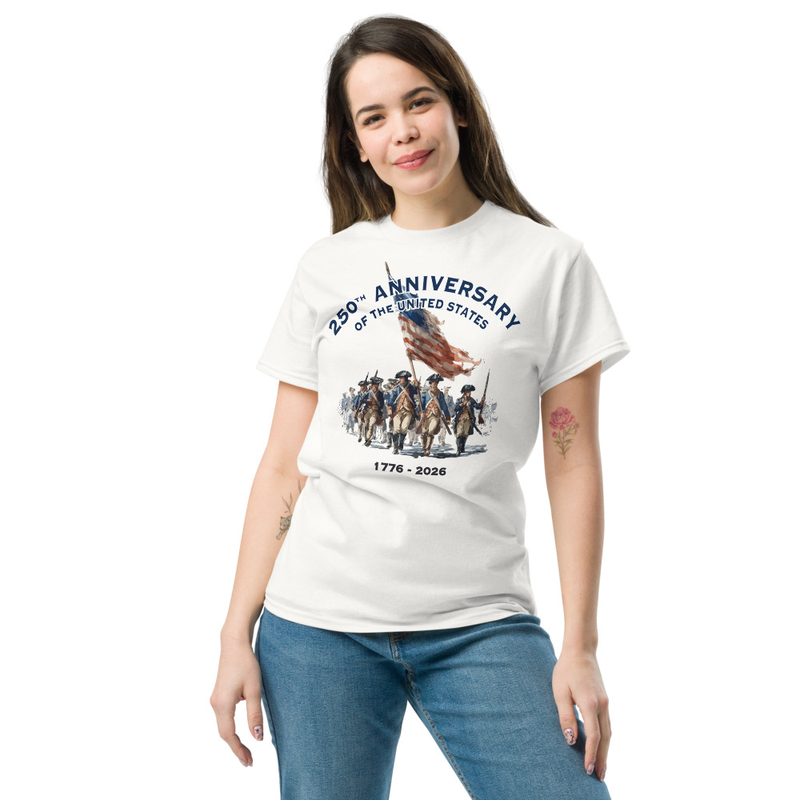 USA 250 | Continental Army Watercolor Unisex classic tee