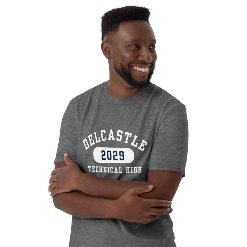 Short-Sleeve T-Shirt - Class of 2029 (White Font) – S, Graphite Heather