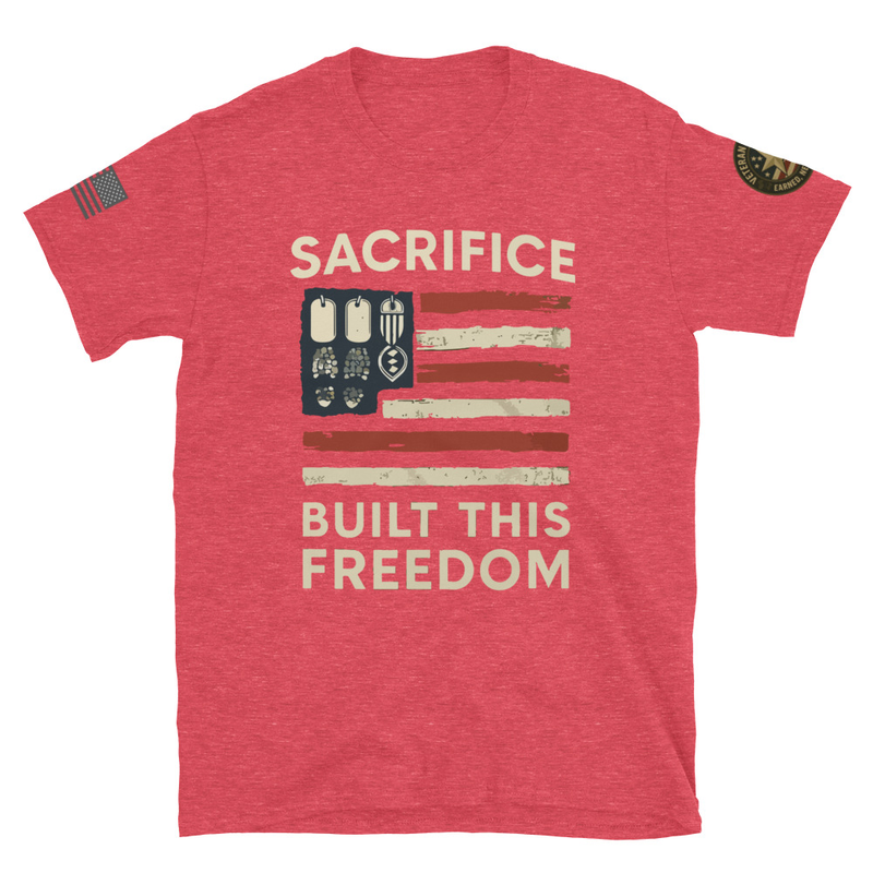 Short-Sleeve Unisex T-Shirt – S, Heather Red