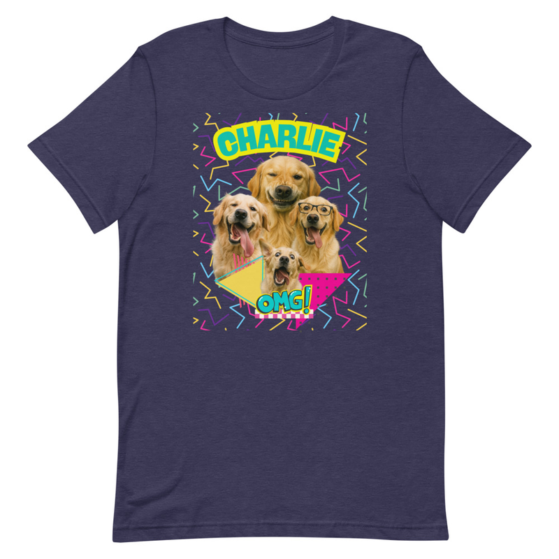 Retro Personalized Pet Party - Unisex t-shirt