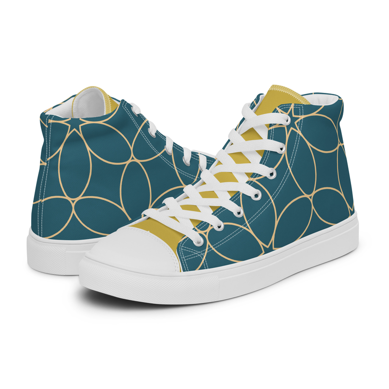 Men’s high top canvas shoes