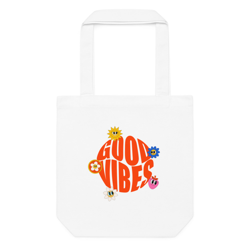 Good Vibes cotton tote bag