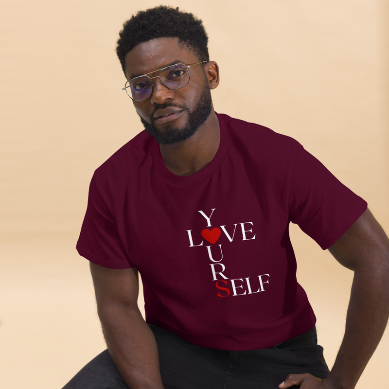 Love Yourself Men's dark classic tee
