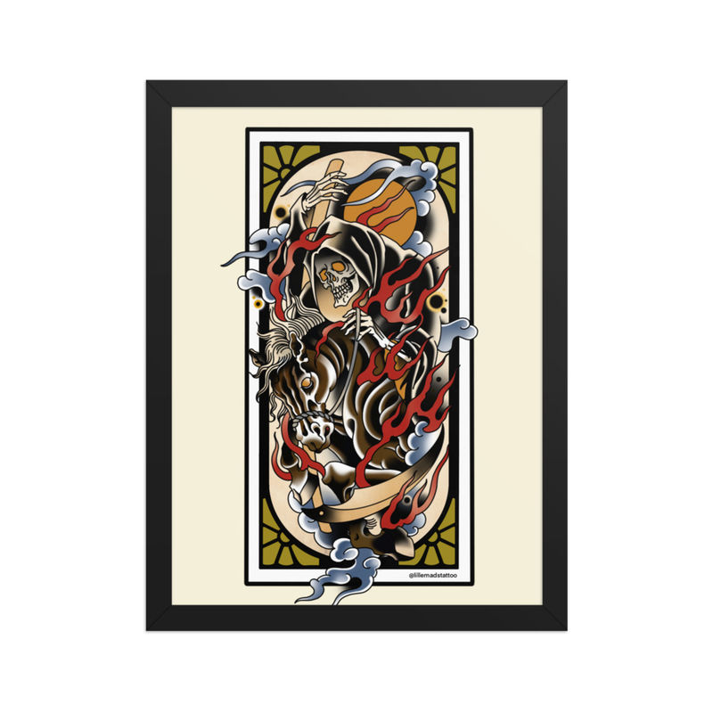 @LILLEMADSTATTOO Framed poster 30x40cm