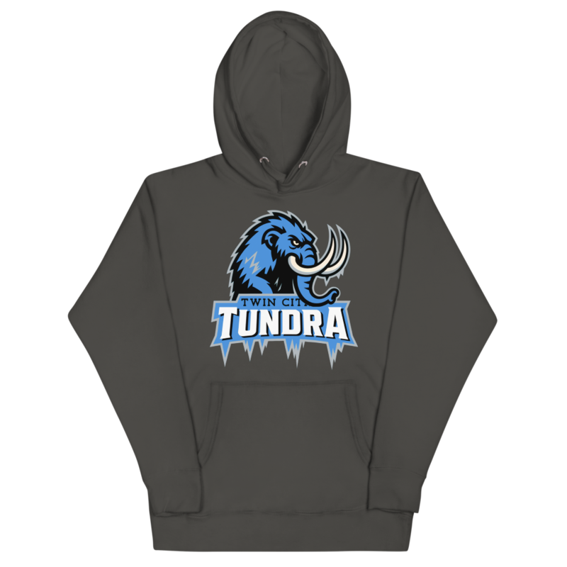 Twin Cities Tundra - Logo Hoodie – XL, Vintage Black