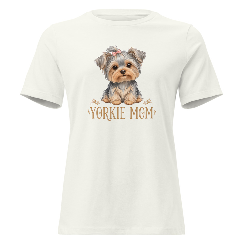Women's Yorkie Mom Relaxed T-Shirt – view 12