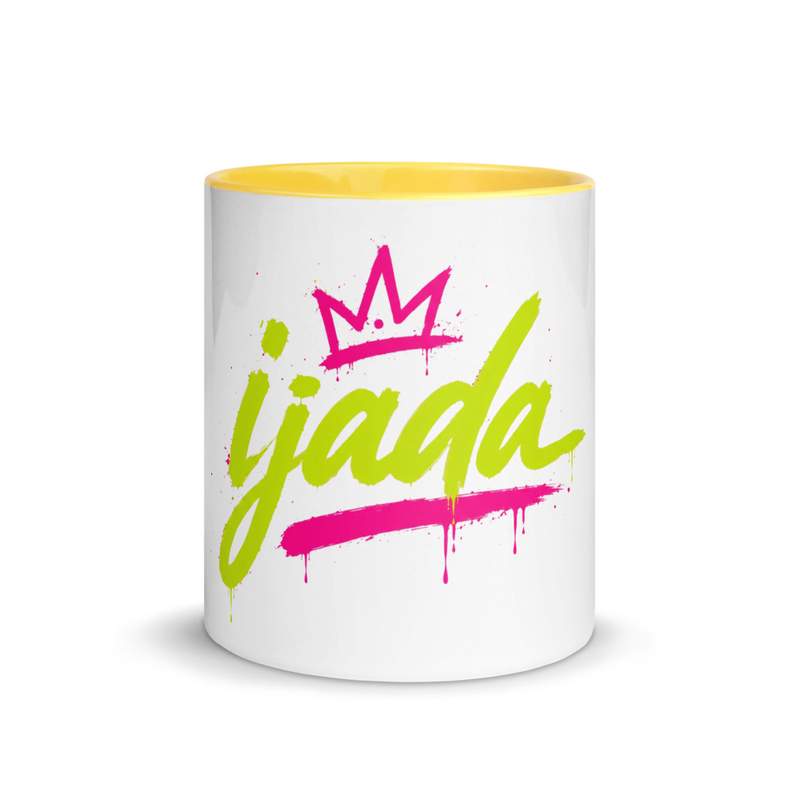 "ijada Crowned" Mug with Yellow Color Inside