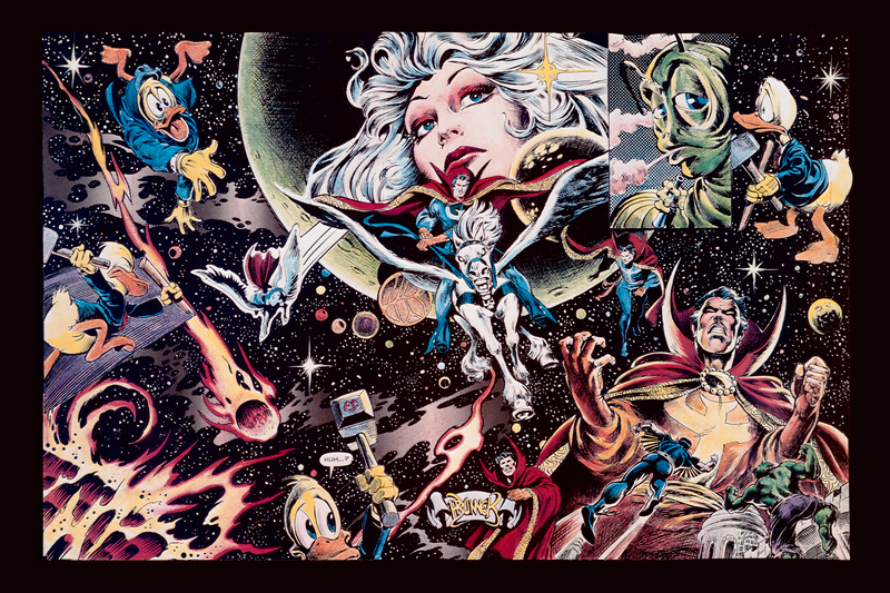 Forgotten Realms - Howard the Duck & Doctor Strange, 18"x12" Poster