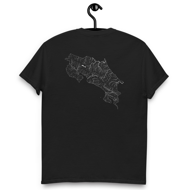 Costa Rica Rivers and Coordinates - Unisex classic T-Shirt