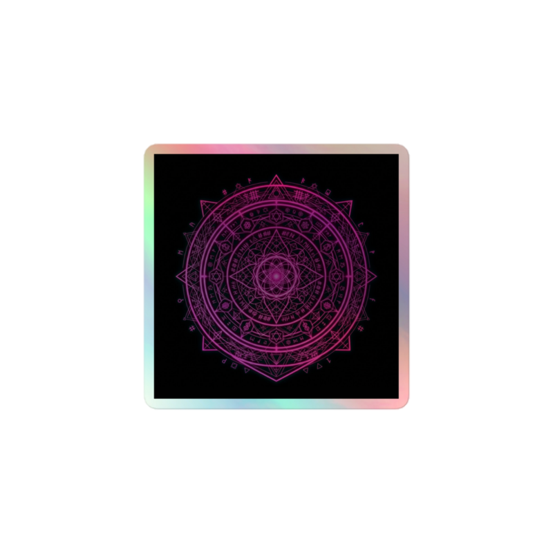 Uncle Benny ® Quantum Encryption IBM Quantum Computer Sticker Neon Pink EST. 2020