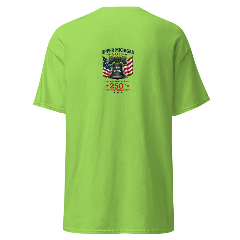 UP Golf 250 Logo #2 Unisex classic tee – S, Lime