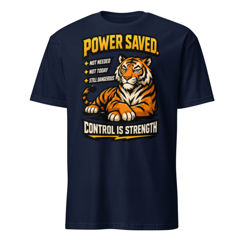 Power Saved Tee – XL, Navy