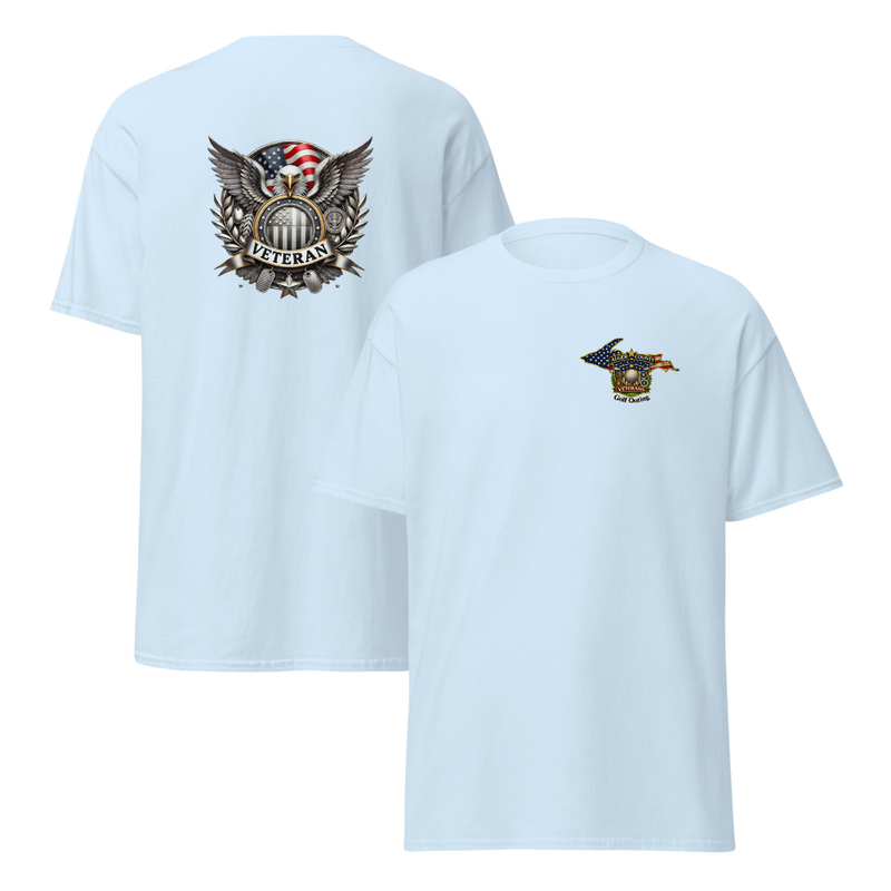 Alger County Veteran Unisex classic tee – S, Light Blue