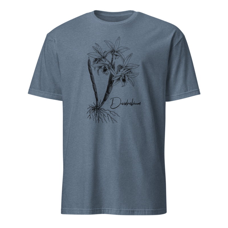 Dendrobium v2 Shirt – S, Heather Indigo