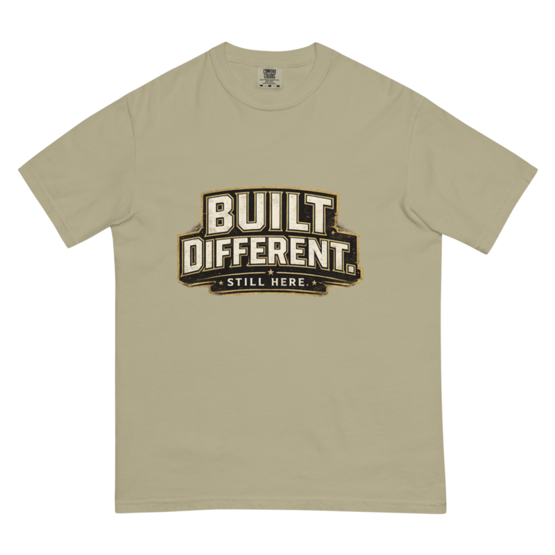 BUILT DIFFERENT Premium Heavyweight Tee