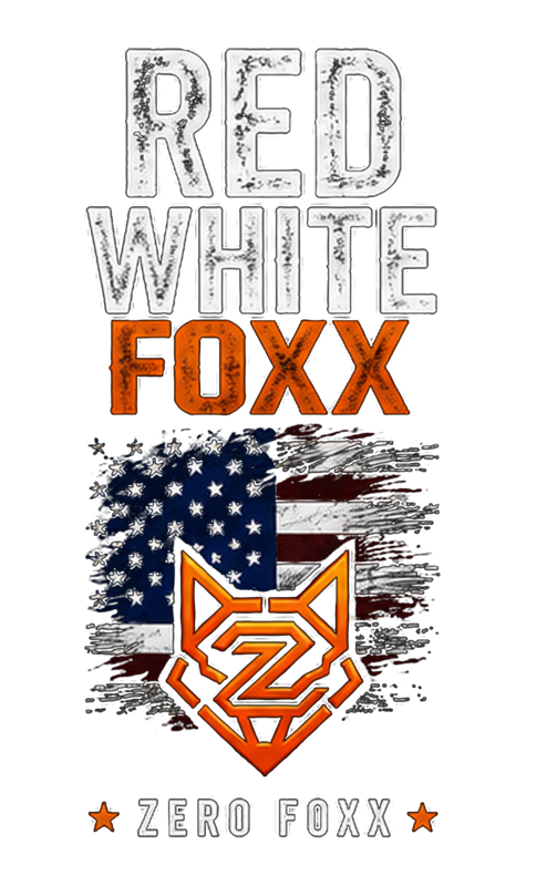 American Flag — Red White Foxx | Tee — Front Print