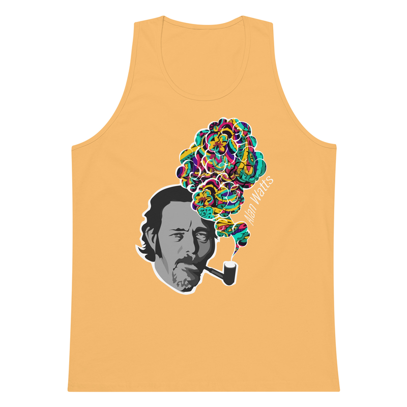 Alan Watts - Colorful Smoke - Zen Buddhism Rave Tank Men’s premium tank top