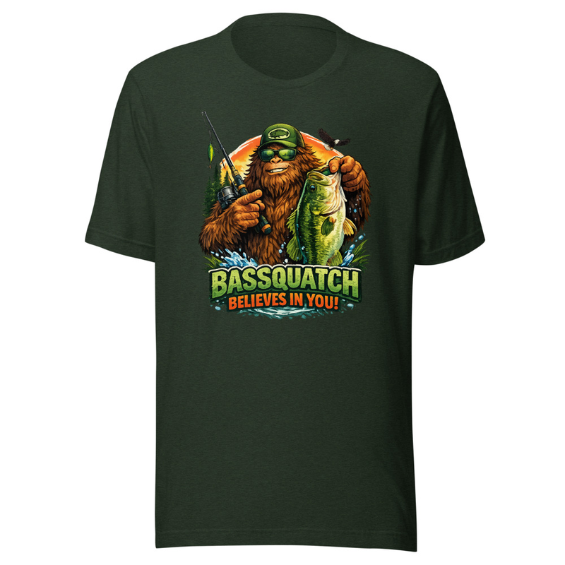 Bassquatch Believes In You Unisex T-Shirt