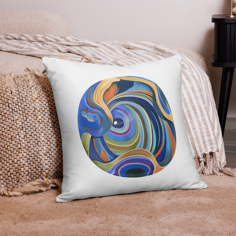 John in Wonderland Basic Pillow – 22″×22″