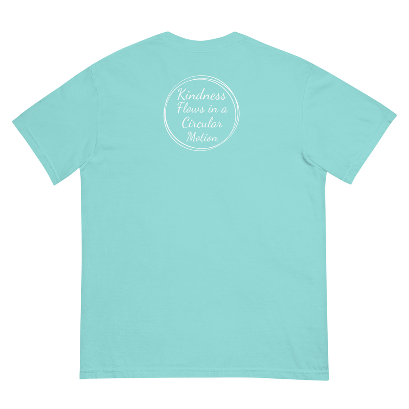 Kindness Flows Back Print Unisex heavyweight tee