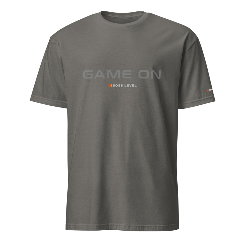 GAME ON Gildan 64000 Short-Sleeve Unisex T-Shirt – S, Charcoal