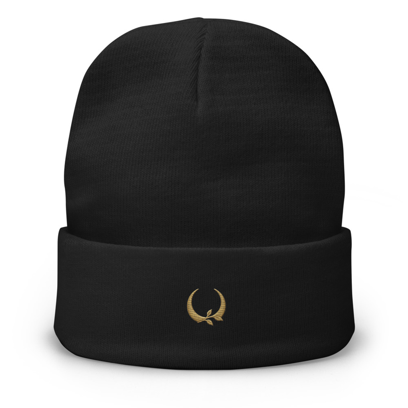  Moon Root Embroidered Beanie