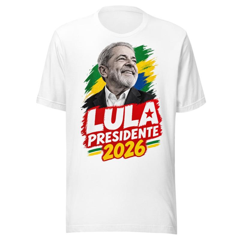 Camiseta Lula 2026 – Orgulho de Ser Brasil - White