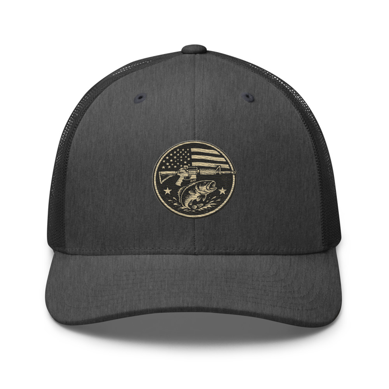 Freedom, Firearms, and Fishing Trucker Cap