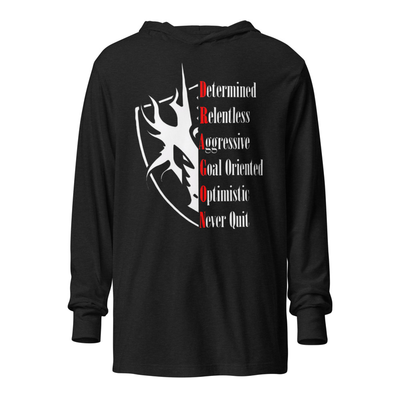 Anagram Hooded long-sleeve tee