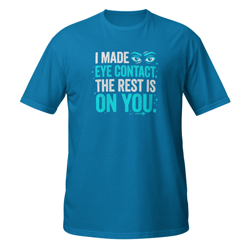 Eye contact Short-Sleeve Unisex T-Shirt – Image 7