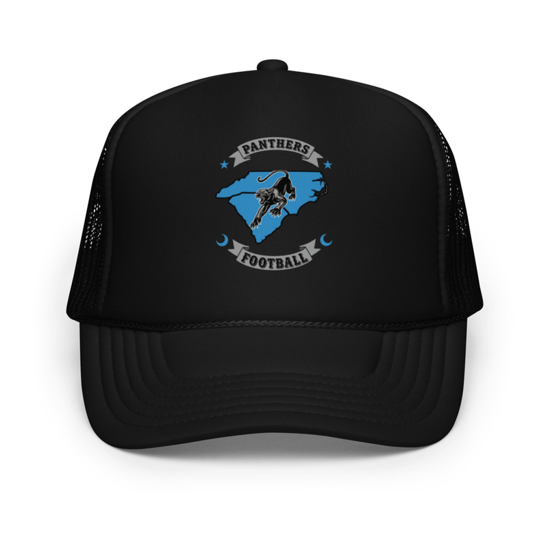 Panthers Football - High Crown Foam trucker hat