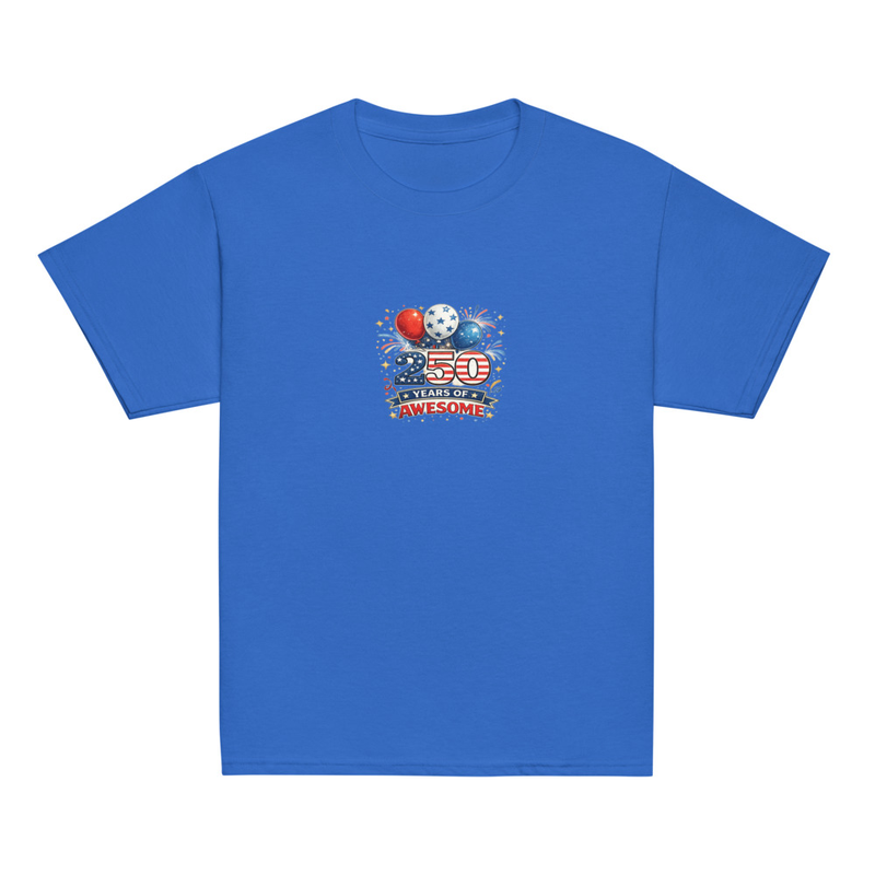 BMT Kids 250 years of Awesome Youth classic tee