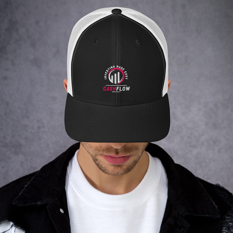 Cashflow Investing Inc Hat v.2 – One size, Black/ White