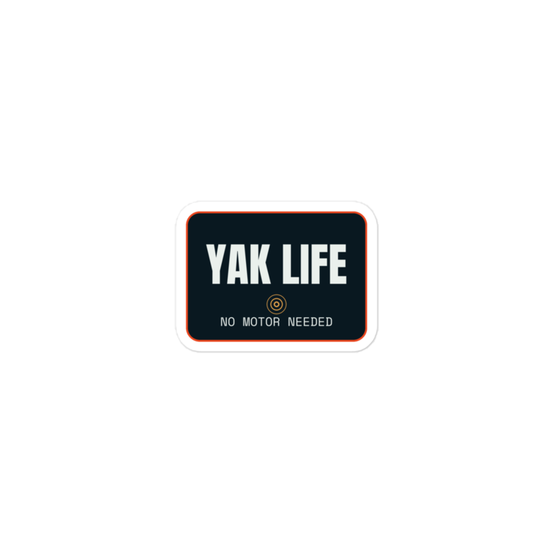 YAK LIFE Sticker mockup