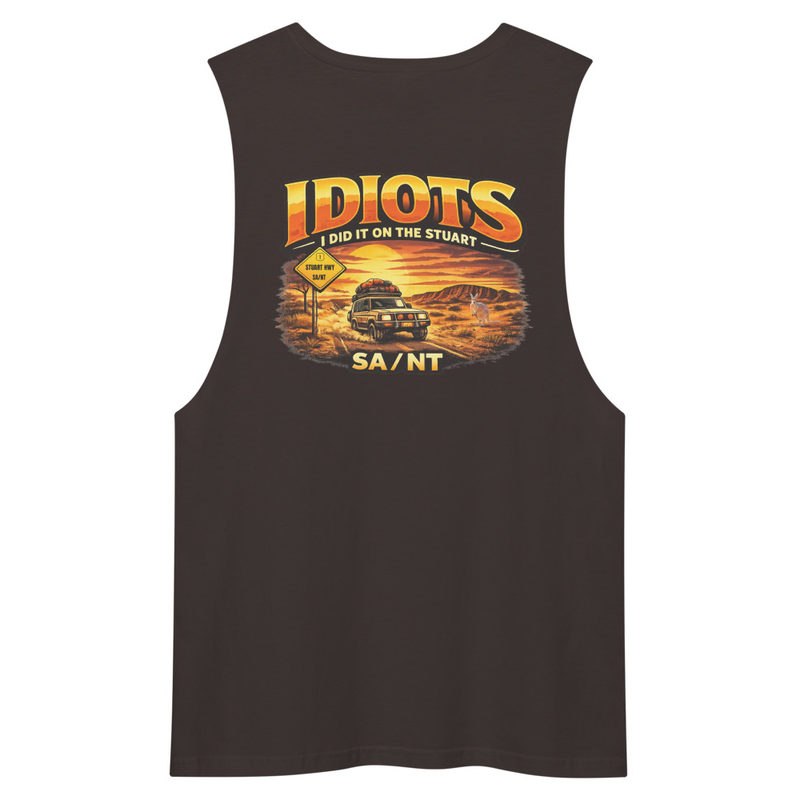 Men’s drop arm tank top – XL, Coal