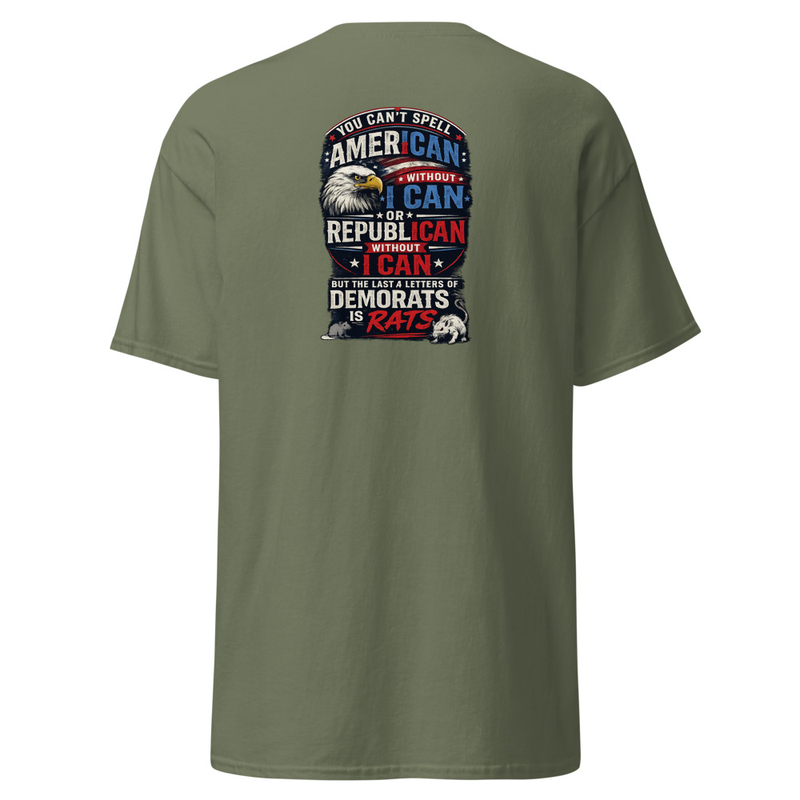 DemocRAT Political Humor Unisex classic tee – S, Military Green