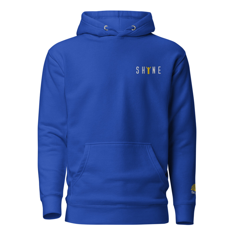"SHINE" Unisex Hoodie – S, Team Royal